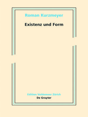 cover image of Existenz und Form